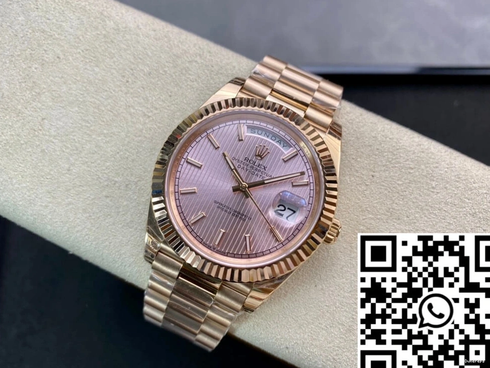 M228235-0005 Gold Rose Date Day EW Factory Rolex 0218